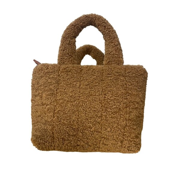 Vintage Havana Brown Fuzzy Women's Small Hand Bag - NWT - Picture 1 of 12